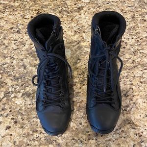 Tactical Research Black Genuine Leather Tactical Combat boots men's sz 8.5R